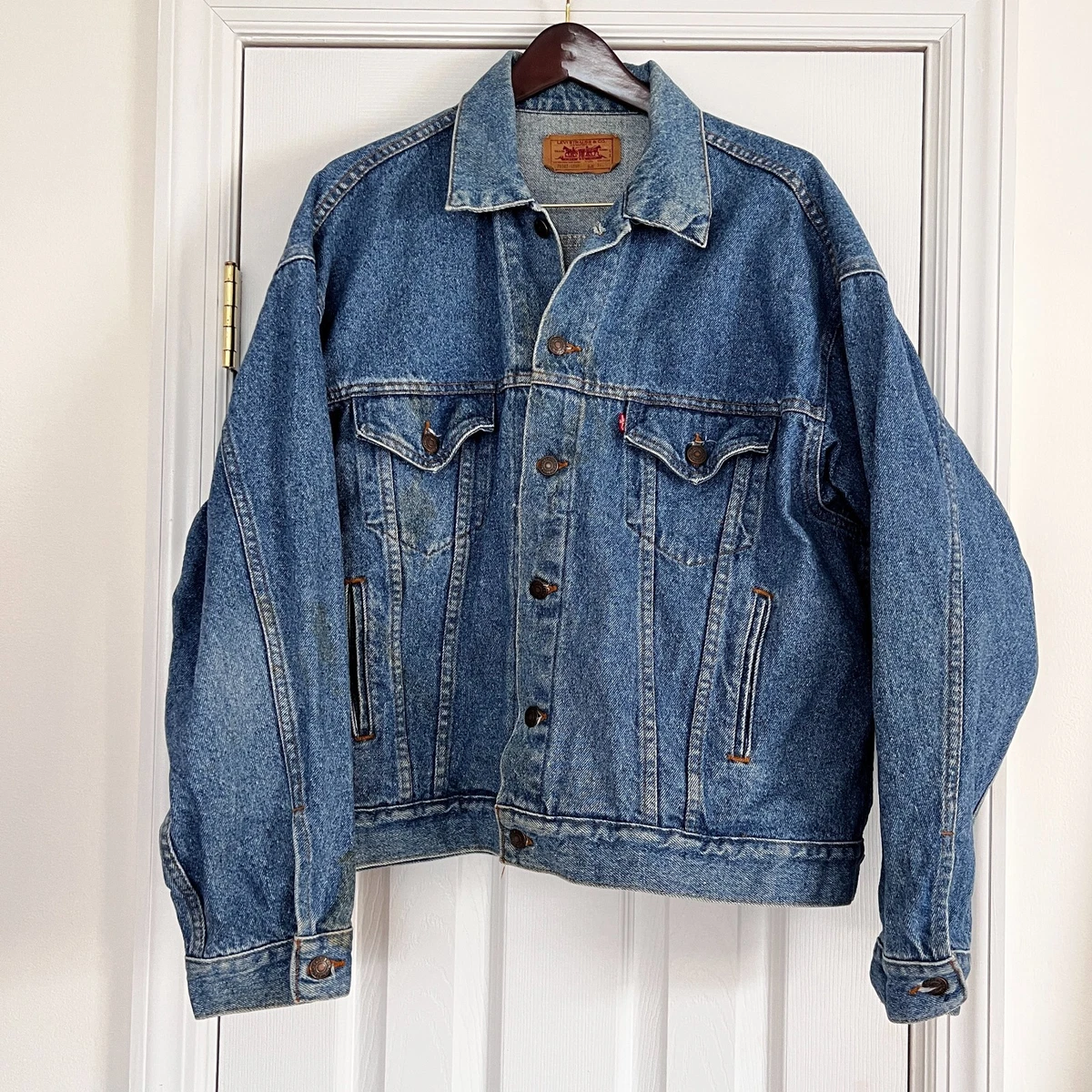 vintage mens levi jean jacket products for sale | eBay