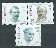 Lituanie - Courrier Yvert 659/61 ** Mnh Personnages