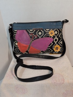 Relic Crossbody Bag Butterfly Floral Purse Colorful