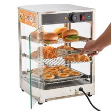 Uimoso 3-Tier Commercial Food Warmer Display Cabinet with LED Light,60L Capacity