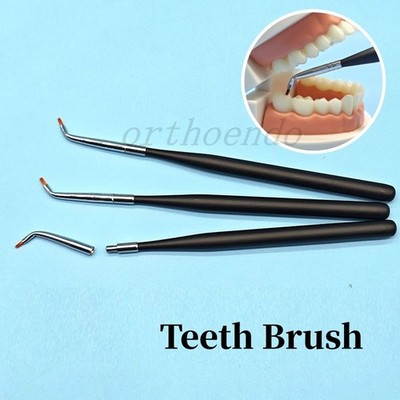 Dental Curved Brush Bent Posterior Shape Pens Skyists Nylon Hair Brushes