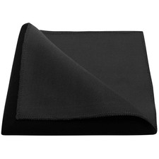 King  Priory Luxury Black Velvet Pocket Square, Handkerchief