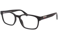 Gucci Gucci-Logo GG0749O 004 Eyeglasses Men's Black Full Rim Optical Frame 55-mm