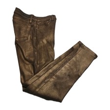 PRINCIPLE DENIM Dreamer Women's Jeans Size 27 Metallic Bronze MADE IN USA - NWOT