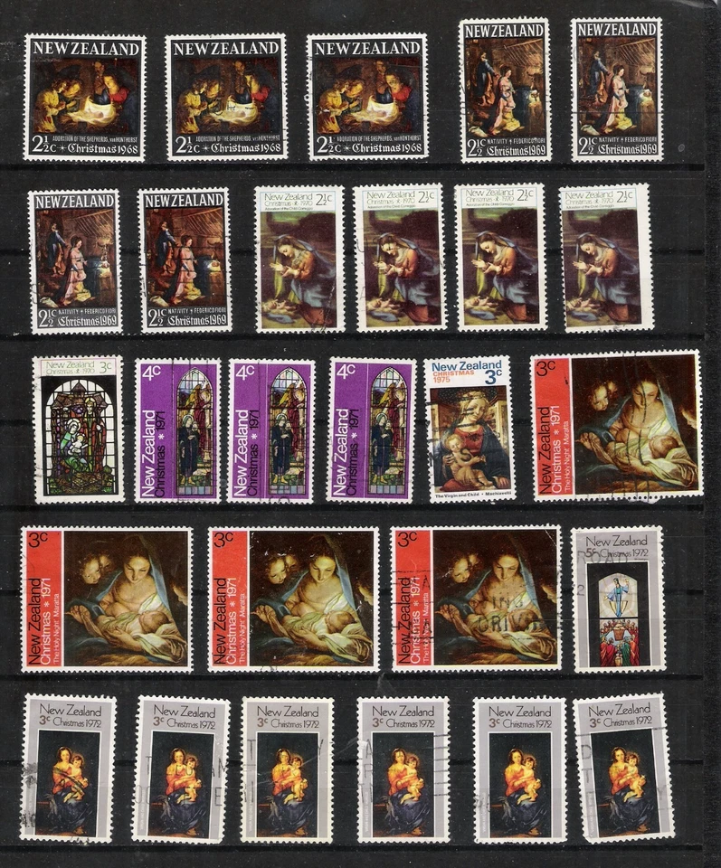 New Zealand 1960 - 91 Scott's#335 - 1061A, 102 Christmas Stamps, Cat$45+ 4 Pages - Image 2 of 4
