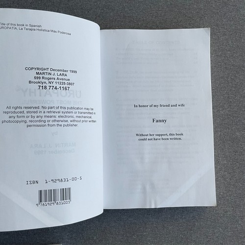 Uropathy: The Most Powerful Holistic Therapy Paperback Martin J. Lara - Picture 12 of 17
