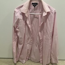 Apt. 9 Premier Flex Slim Fit Dress Shirt Men's 16 34/35 Long Sleeve Pink