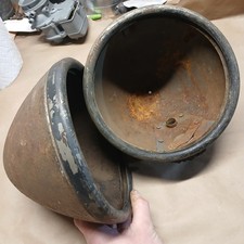 1928-1929 Ford Model A Headlights Housing Trim Ring Pr Hotrod Patina Rat Rod