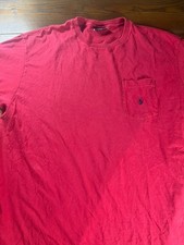 VTG Polo Ralph Lauren Red Pocket T-Shirt Sz Large Made in USA Single Stitch