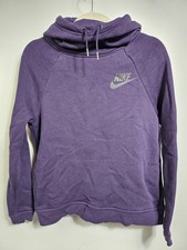Nike Sweater Womens Small Purple Hoodie Pullover Sweatshirt Longneck Hoodie