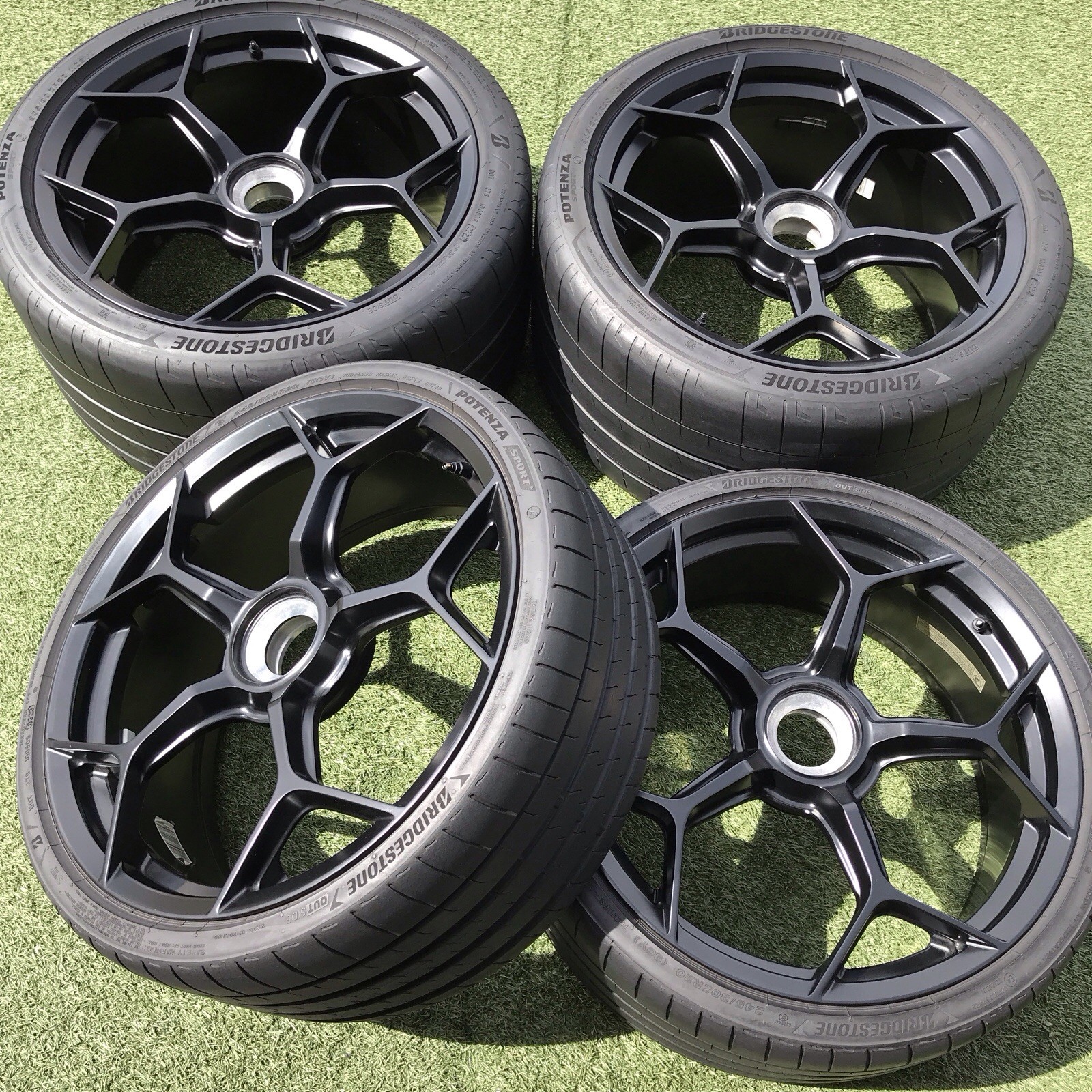 20 LAMBORGHINI HURACAN  PERFORMANTE RIMS TIRES ORIGINAL OEM BLACK SET 4