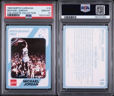 1989 North Carolina Collegiate Collection #16 Michael Jordan HOF PSA 10 GEM MINT