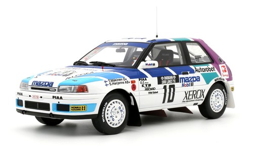 OTTOMOBILE,MAZDA 323 GTX GR.A #10 1000 Lakes Rally 1991 T.MÄKINEN, 1/18, OT1099