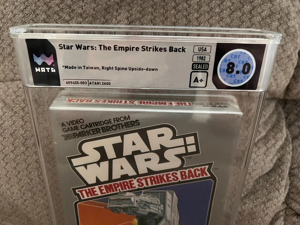 STAR WARS: THE EMPIRE STRIKES BACK 1982 VIDEO GAME -WATA Graded 8.0 Seal A+ - Image 2 of 4