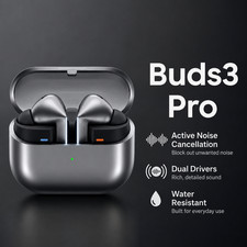 Buds 3 PRO Wireless Bluetooth Earbuds Noise Reducing Headphones Charging Case