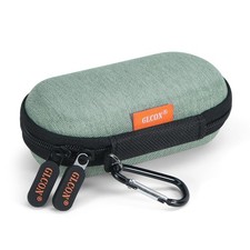 Mini Earbud Case, Small Oval Hard Shell Carrying Pouch Bag