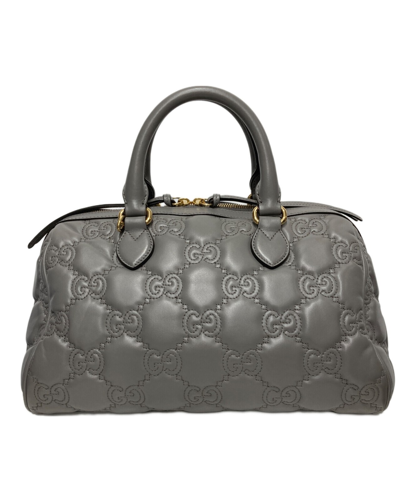 Gucci GG Matelasse Handbag Gray Leather 702242 Top Handle Bag SN2560 thumbnail 23