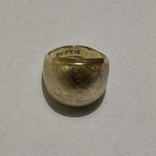 Lovely Golden Bombe Ring, 6 Grams, Size H / 46