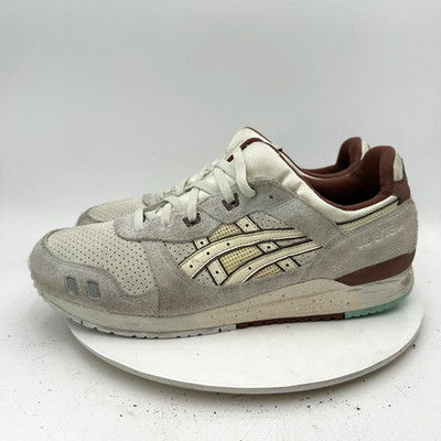 Nice Kicks × Asics Gel-Lyte 3 Spumoni 1201A460-750 Men Size 13 Grey Suede Shoes