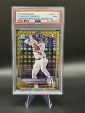 2025 Bowman Eduardo Quintero 1st Gold Geometric Refractor 37/50 BCP-115 PSA 9