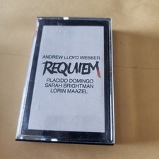 Andrew Lloyd Webber REQUIEM 1985 Cassette Tape Placido Domingo Sarah Brightman
