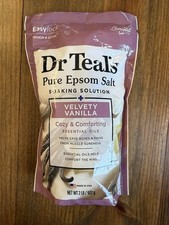 Dr Teal's Epsom Salt Bath Soak Winter Limited Edition 2 lbs Velvety Vanilla