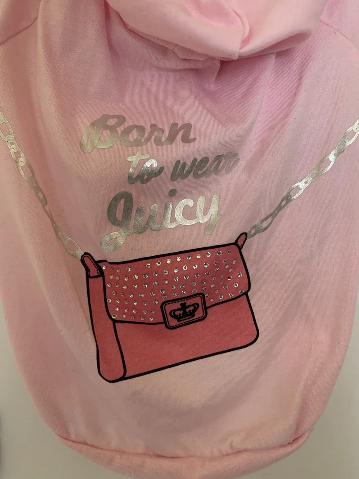 Conjunto de camiseta con capucha y botas de lluvia a juego Dog Juicy Couture (talla mediana) Foto 4 de 4
