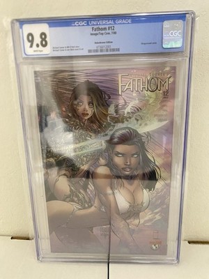 Fathom Vol 1 #12 CGC 9.8 NM+/M Holochrome Micheal Turner Image Top Cow 2000 wp