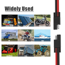 14AWG SAE Y Splitter Cable SAE Quick Disconnect Connector, DC Power Automotiv...