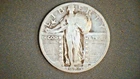 1929-D Standing Liberty Quarter,  .18084 oz silver (US-4605-06,07)