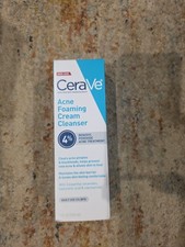 New CeraVe Acne Foaming Cream Cleanser Acne Treatment Wash 4 Benzoyl Peroxide