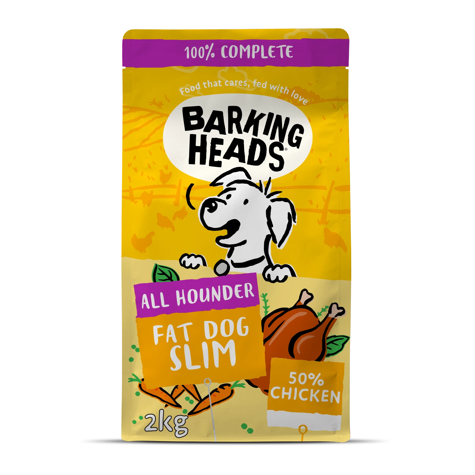 Barking Heads All Hounder Fat Dog Slim Chicken Dry Dog Food - 2kg