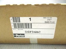NEW PARKER 06F34ACAIR FILTER POLY BOWL MANUAL DRAIN 1/2" INCH