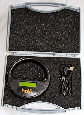 Halo Mikrochip Lesegerät Kofferset Scanner RFID Angel Tier Chip Hund Katze Black