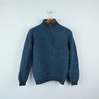 FISHERMAN OUT OF IRELAND Mens Long Sleeve Half Zip Geelong Wool Sweater Size L