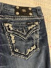 Miss Me Women’s Bootcut Jeans Blue Low Rise Medium Wash Rhinestone 5-Pocket — photo 3
