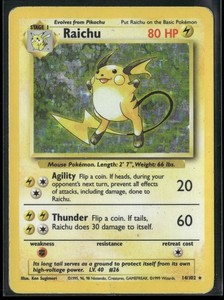 Raichu 14 62 | eBay