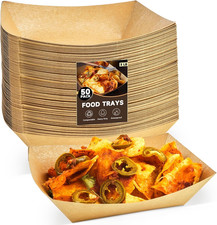 50 Pack 3 Lb Paper Food Trays