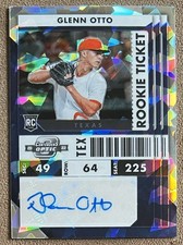 2022 Contenders Optic Cracked Ice Autograph /23 Glenn Otto Rookie #22 Texas SSP