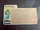 GI JOE: MINE DETECTOR  (FILE CARD) (TRIPWIRE)