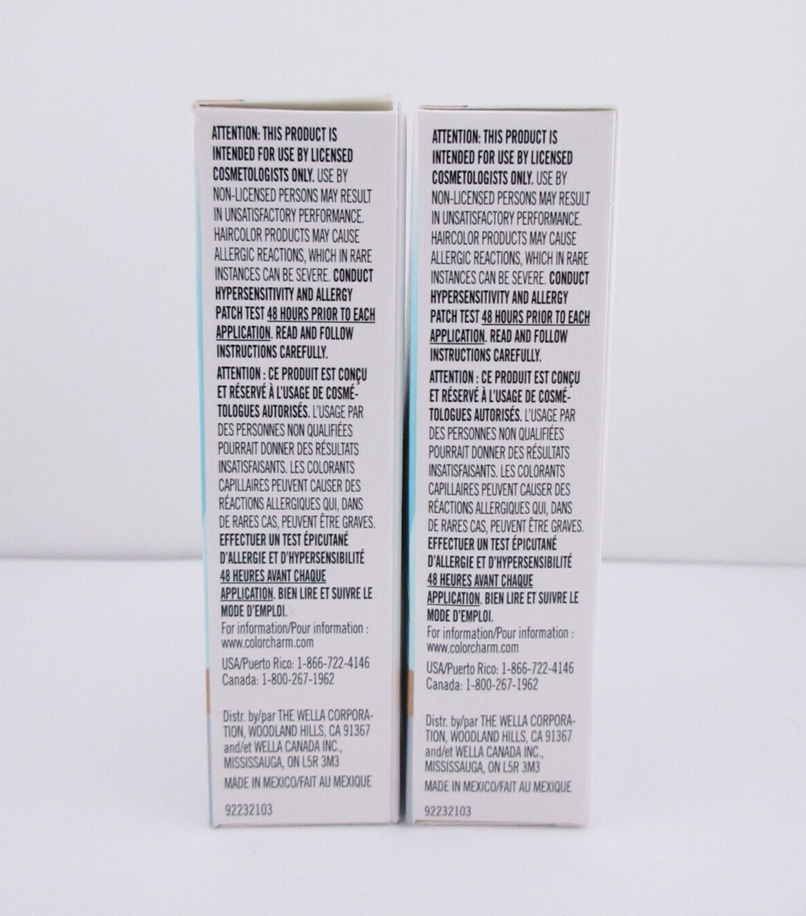 Wella Color Charm Permanent Liquid Toner, T15 Pale Beige Blonde, 1.4 fl oz, 2 pk