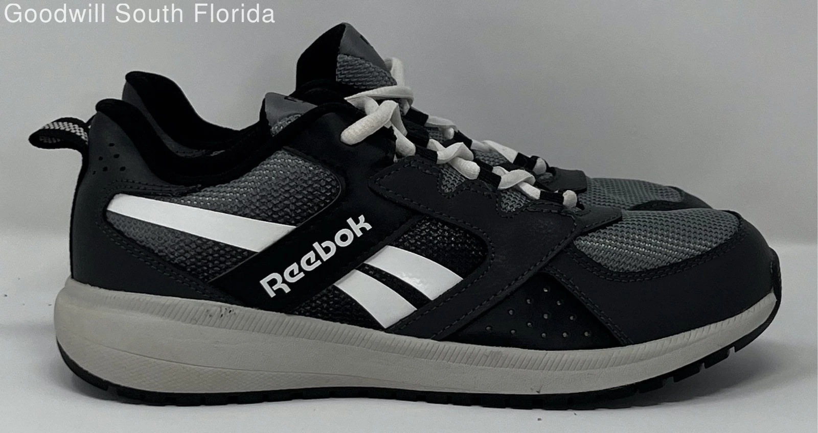 Baskets à lacets homme Reebok Supreme 2 noir gris blanc pointure 4,5