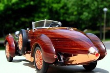Franklin/Danbury mint 1:24 1924 Hispano Suiza Tulipwood classic America model 18
