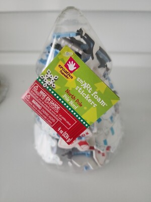 Creative Hands smArt Foam Stickers North Pole Design Penguins, Snowflakes. More