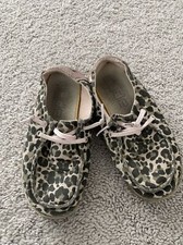 Hey Dude Shoes Youth Size K13 Multicolor Leopard Print