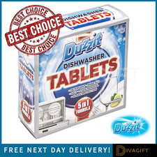 Image of DISHWASHER TABLETS LEMON SPARKLE 12 TABLETS DUZZIT 5 IN ONE FORMULA DEEP CLEAN