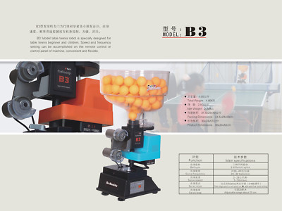Y&T B3/B5 nice ping pong table tennis robot ball machine with bundle options.USA