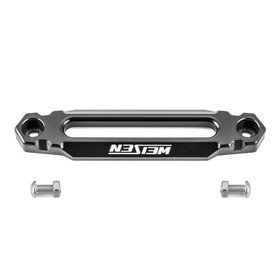 WEISEN 10'' Aluminium Hawse Fairlead For Synthetic Rope Winch 8000-15000LBS Black