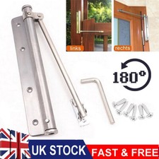 NEW Automatic Door Closer Stainless Steel Adjustable Surface Mounted Door Closer