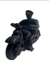 Cast Iron Motorcycle Bike USA Patrol Toys Police Cop